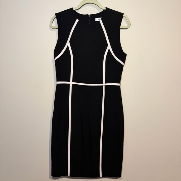 Calvin Klein Dresses & Skirts - Calvin Klein Black Dress with White Accents